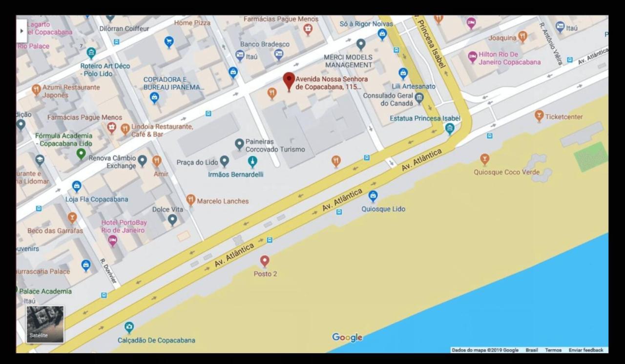 Copacabana Vista Mar Studio Rio de Janeiro Dış mekan fotoğraf